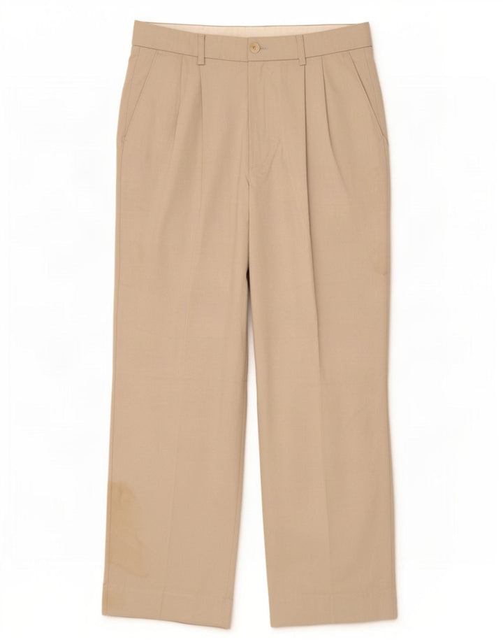 Pantaloni da abito con pegging da uomo Rohan W32 L28 Beige