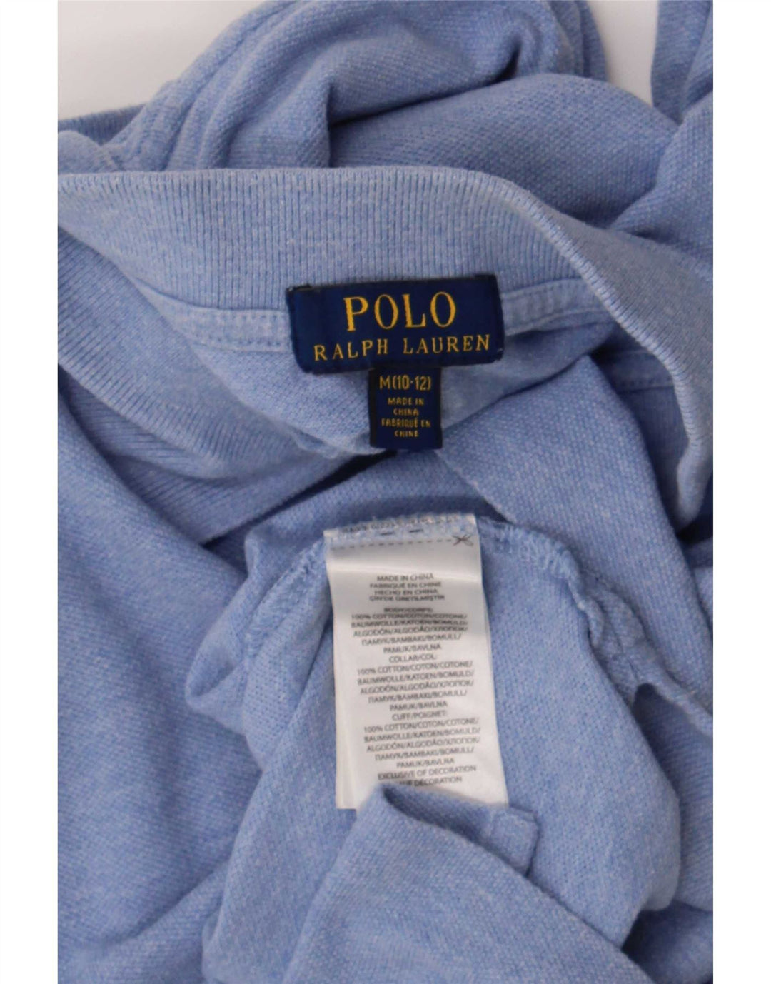 Polo Ralph Lauren Camicia da bambino 10-11 anni in cotone blu medio