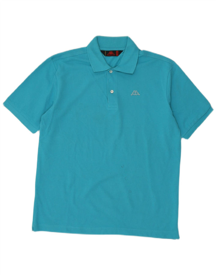 Polo Uomo KAPPA Large Blu Cotone