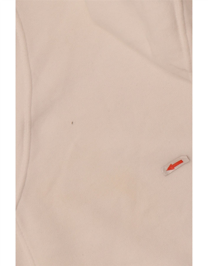 Maglione con cappuccio grafico NIKE da uomo in cotone bianco medio