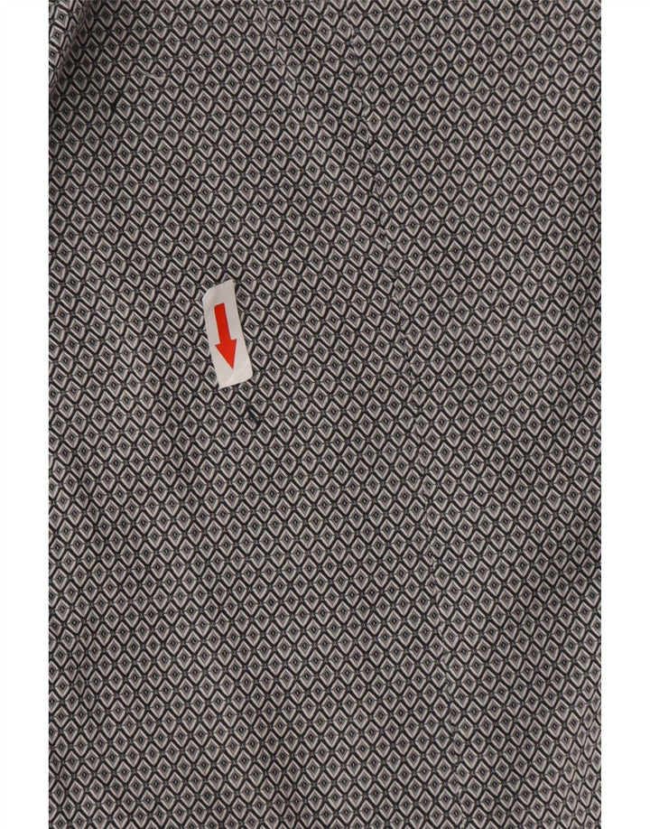 Ted Baker Camicia da uomo vestibilità moderna taglia 16 grande grigio geometrico