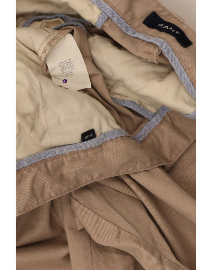 Pantaloncini chino da uomo Gant W38 XL in cotone beige