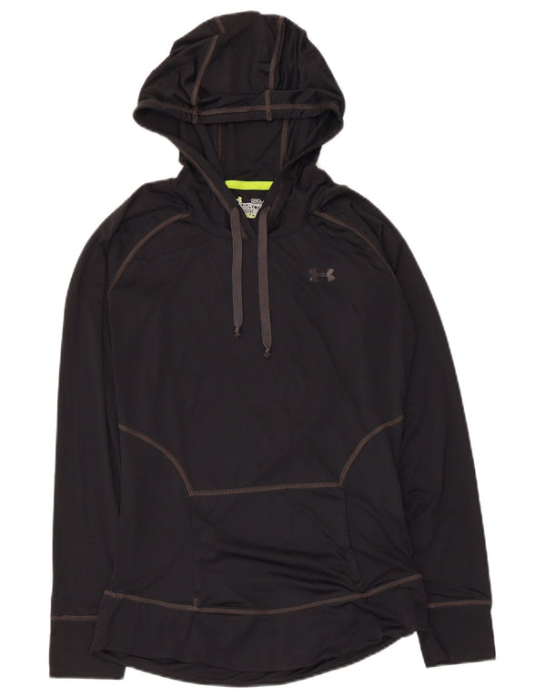 Maglia a maniche lunghe con cappuccio Under Armour da donna Heat Gear UK 10 Small Nera