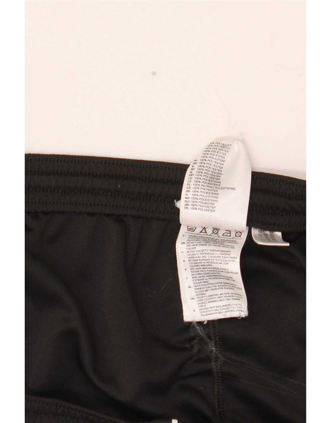 Pantaloncini sportivi Adidas Climalite da uomo grandi in poliestere nero