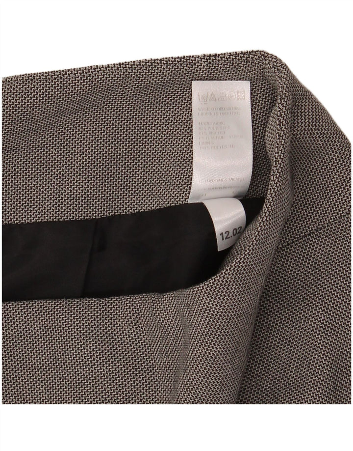 Gonna a tubino da donna Marks & Spencer UK 10 piccola W30 poliestere grigio