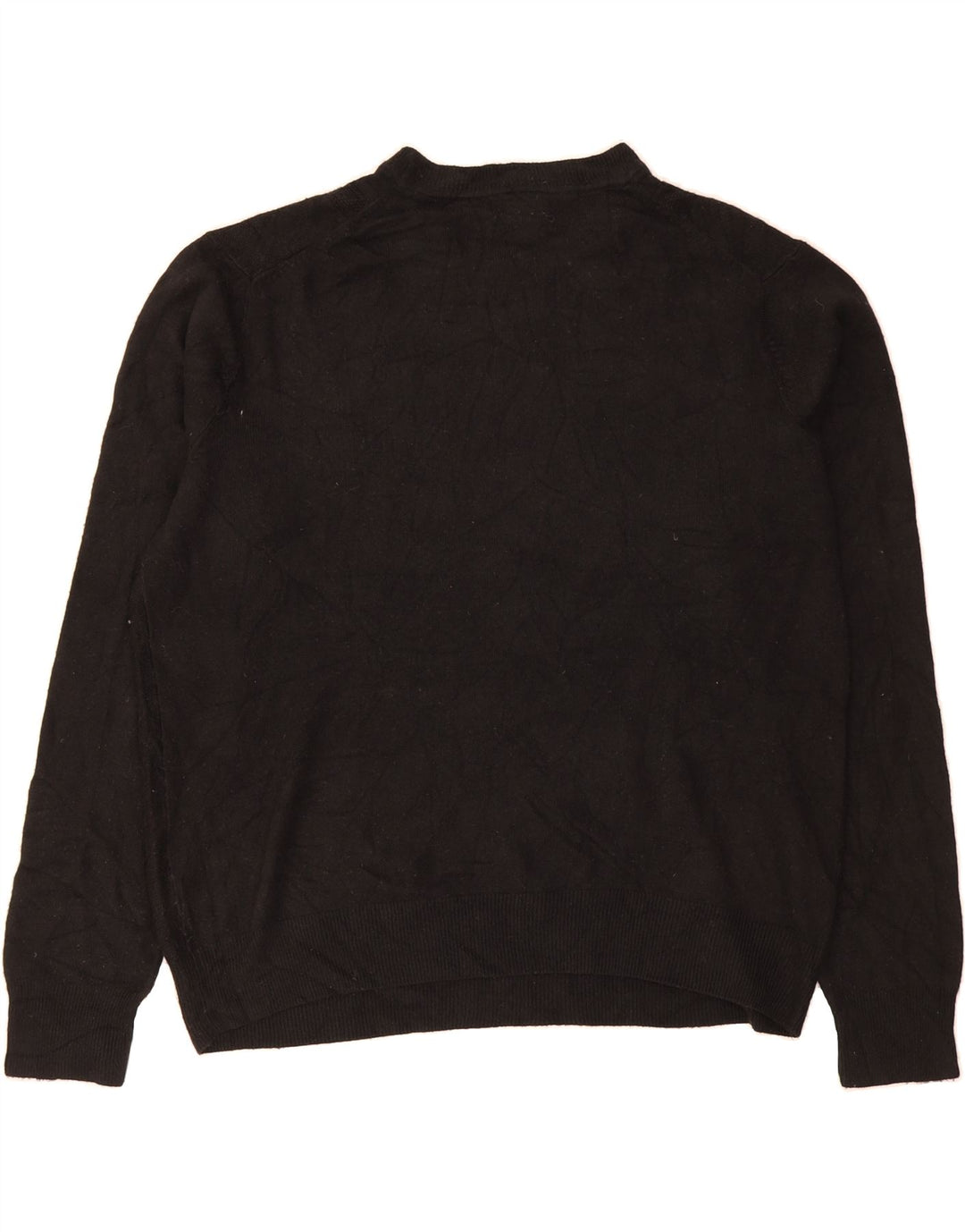 DOCKERS Mens Crew Neck Jumper Sweater 2XL Black Acrylic Vintage Dockers and Second-Hand Dockers from Messina Hembry 