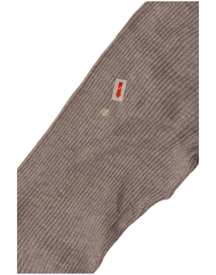 Maglione maglione girocollo da donna Marks & Spencer UK 12 Viscosa grigio medio