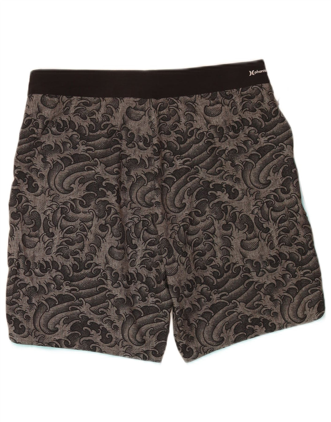 Pantaloncini da bagno da uomo Hurley Poliestere Paisley grigio medio