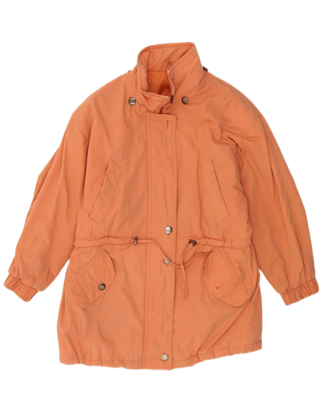 Giacca parka vintage da donna UK 18 XL arancione