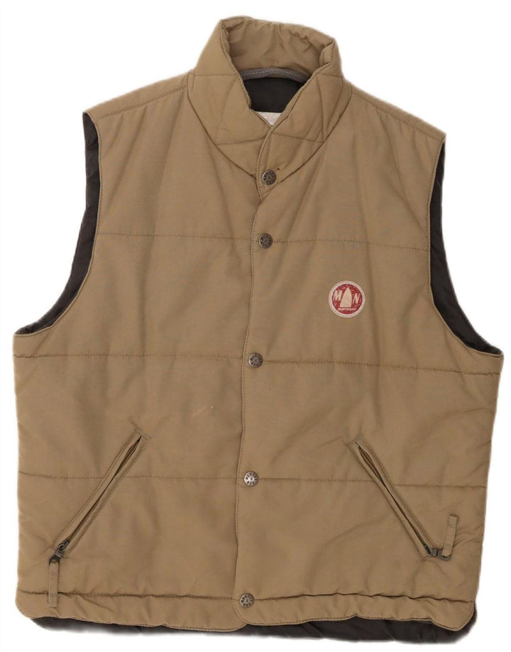 Gilet imbottito da uomo Murphy & Nye UK 38 medio kaki poliammide
