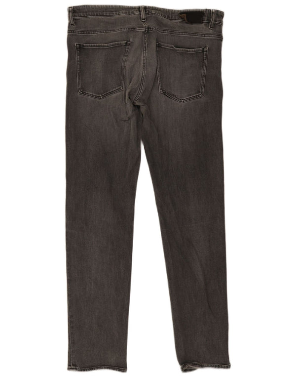 Jeans slim da uomo Hugo Boss W38 L34 cotone grigio