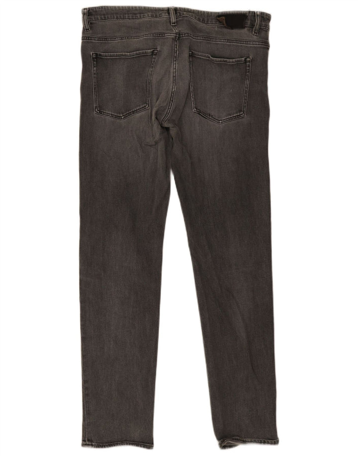 Jeans slim da uomo Hugo Boss W38 L34 cotone grigio