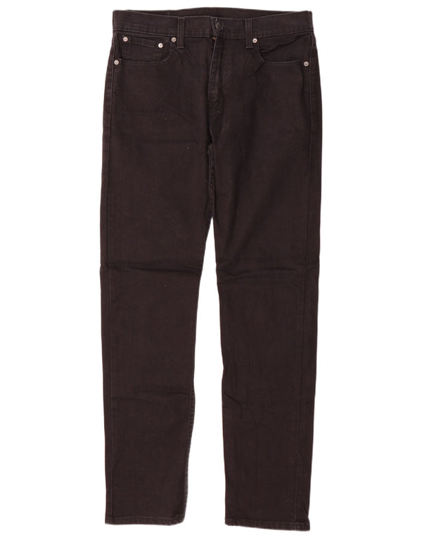 Levi's Uomo 502 Jeans affusolati W33 L34 Cotone nero