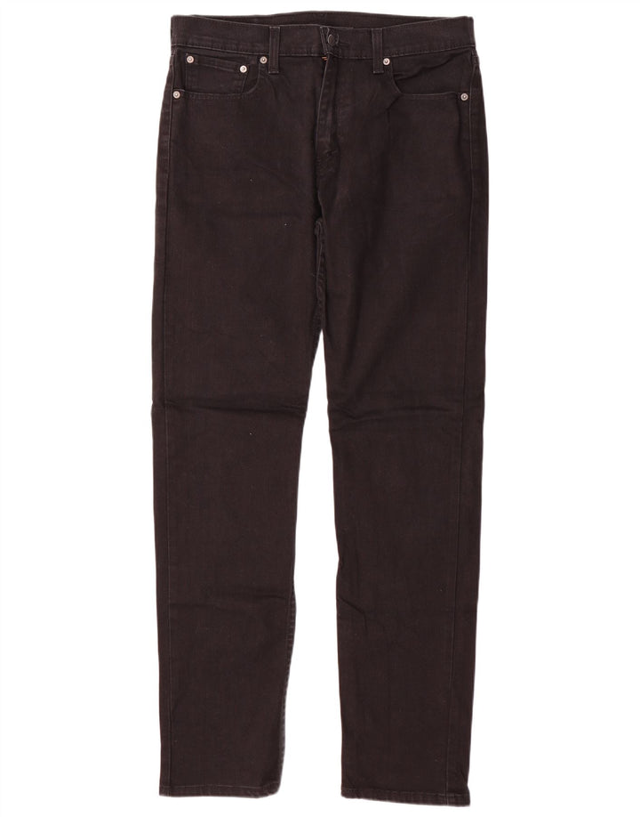 Levi's Uomo 502 Jeans affusolati W33 L34 Cotone nero