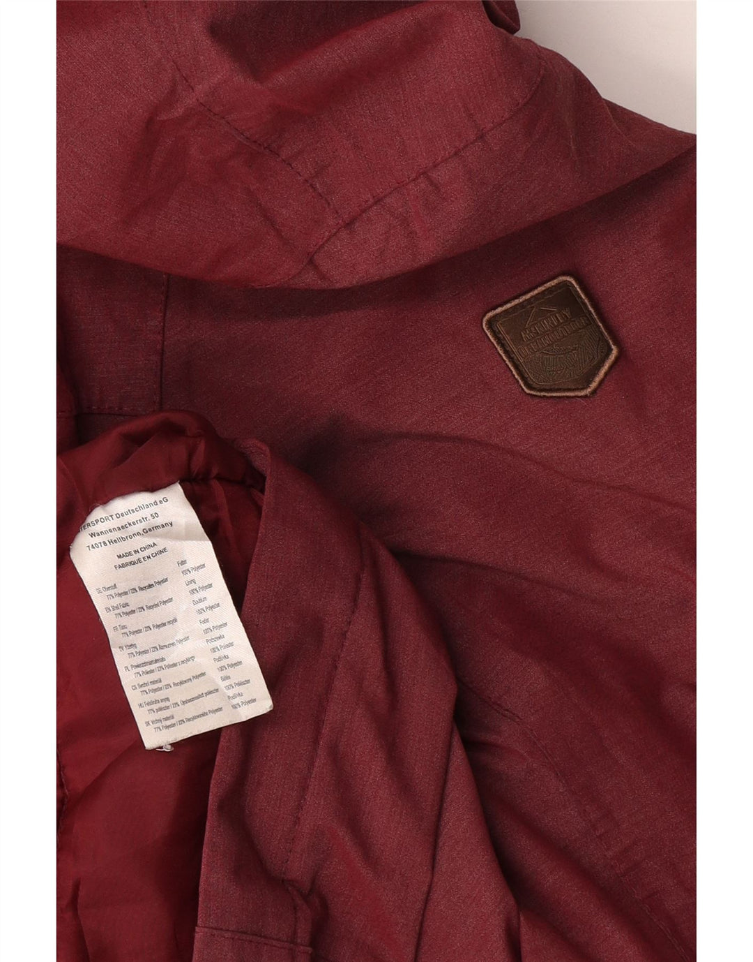 Giacca a vento con cappuccio da donna MC Kinley UK 18 XL Poliestere bordeaux