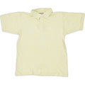 INVICTA Womens Polo Shirt UK 12 Medium Yellow Cotton | Vintage Invicta | Thrift | Second-Hand Invicta | Used Clothing | Messina Hembry 