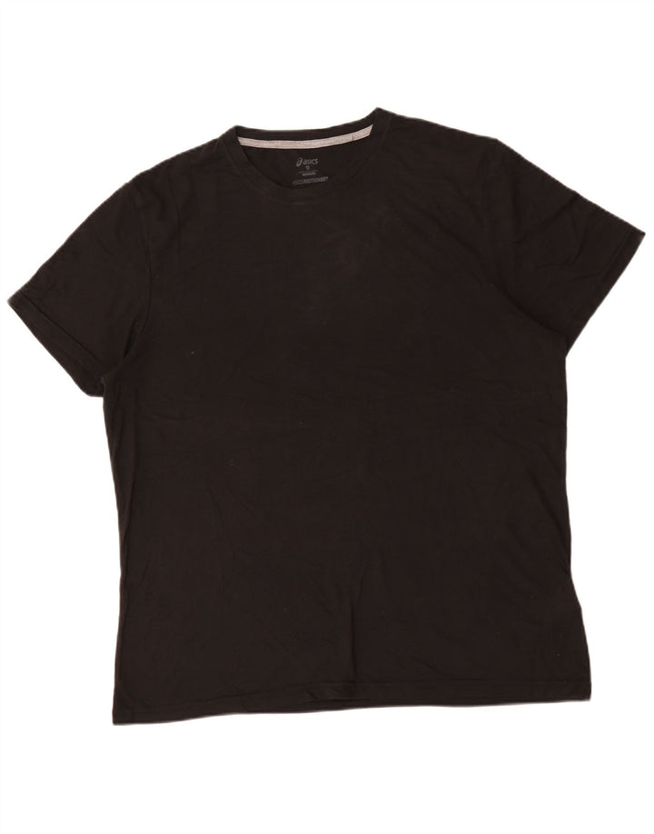T-shirt da uomo Asics Top 2XL in cotone nero