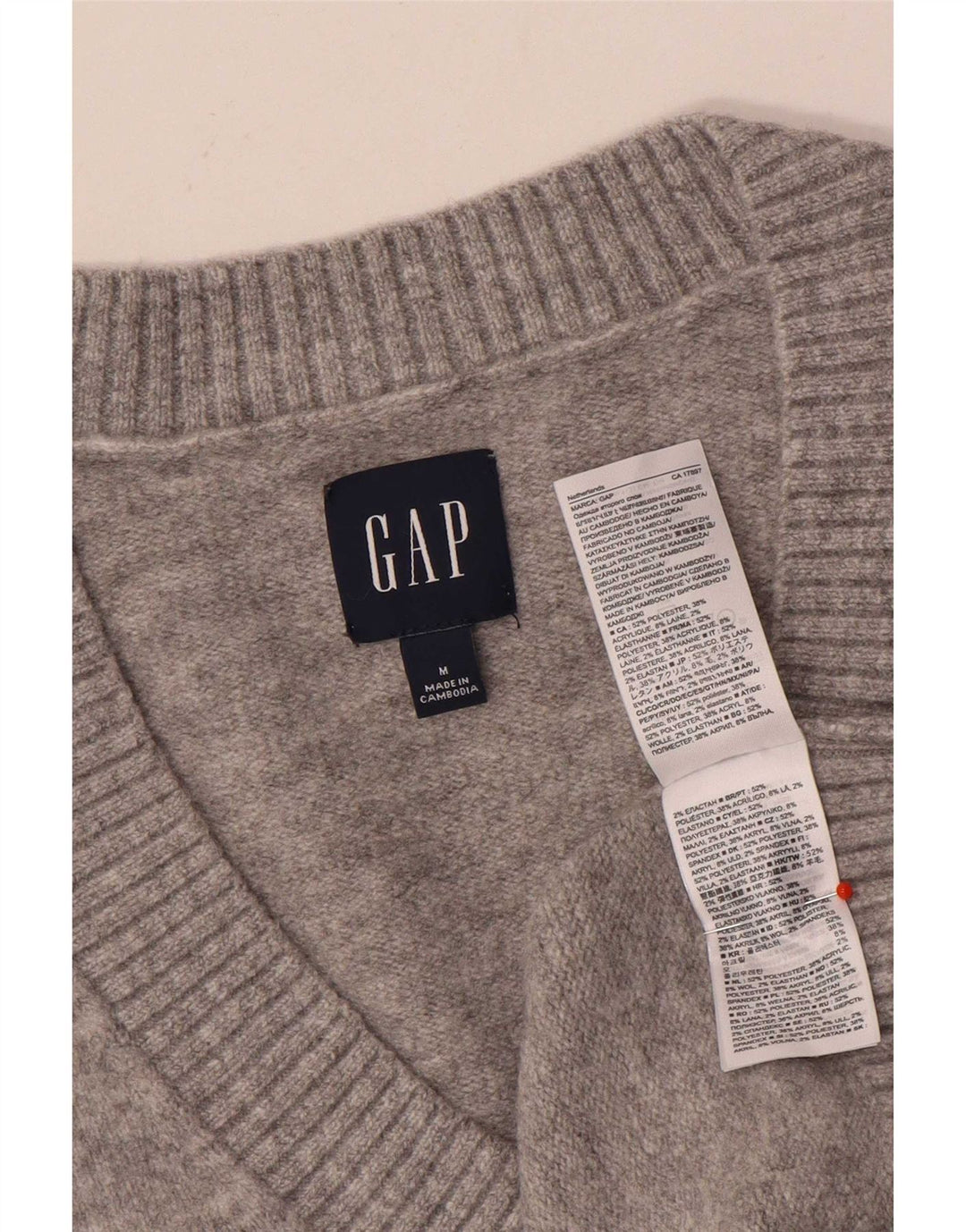 Gap Canottiera da uomo Canotta in poliestere grigio medio