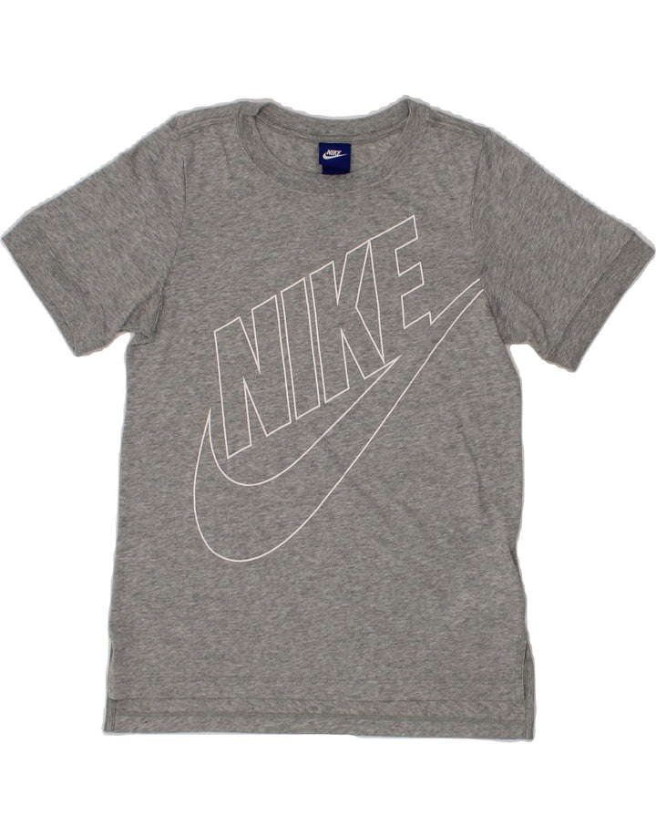 NIKE Mens Graphic T-Shirt Top XS Grey Polyester Vintage Nike and Second-Hand Nike from Messina Hembry 