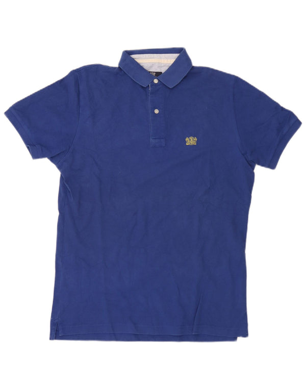 Polo Uomo Boggi Cotone Blu Medio