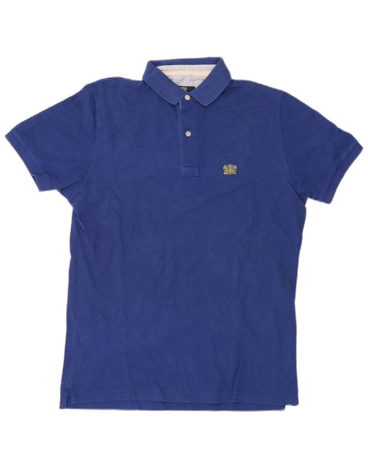 Polo Uomo Boggi Cotone Blu Medio