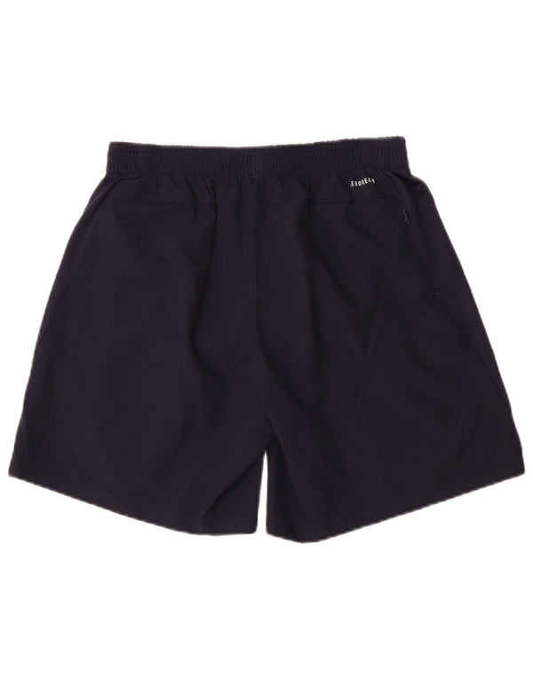 Pantaloncini sportivi Adidas Aeroready da uomo medi in poliestere blu navy