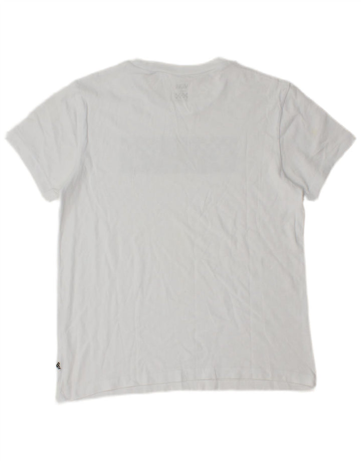 T-shirt grafica da donna Vans UK 10 piccola bianca