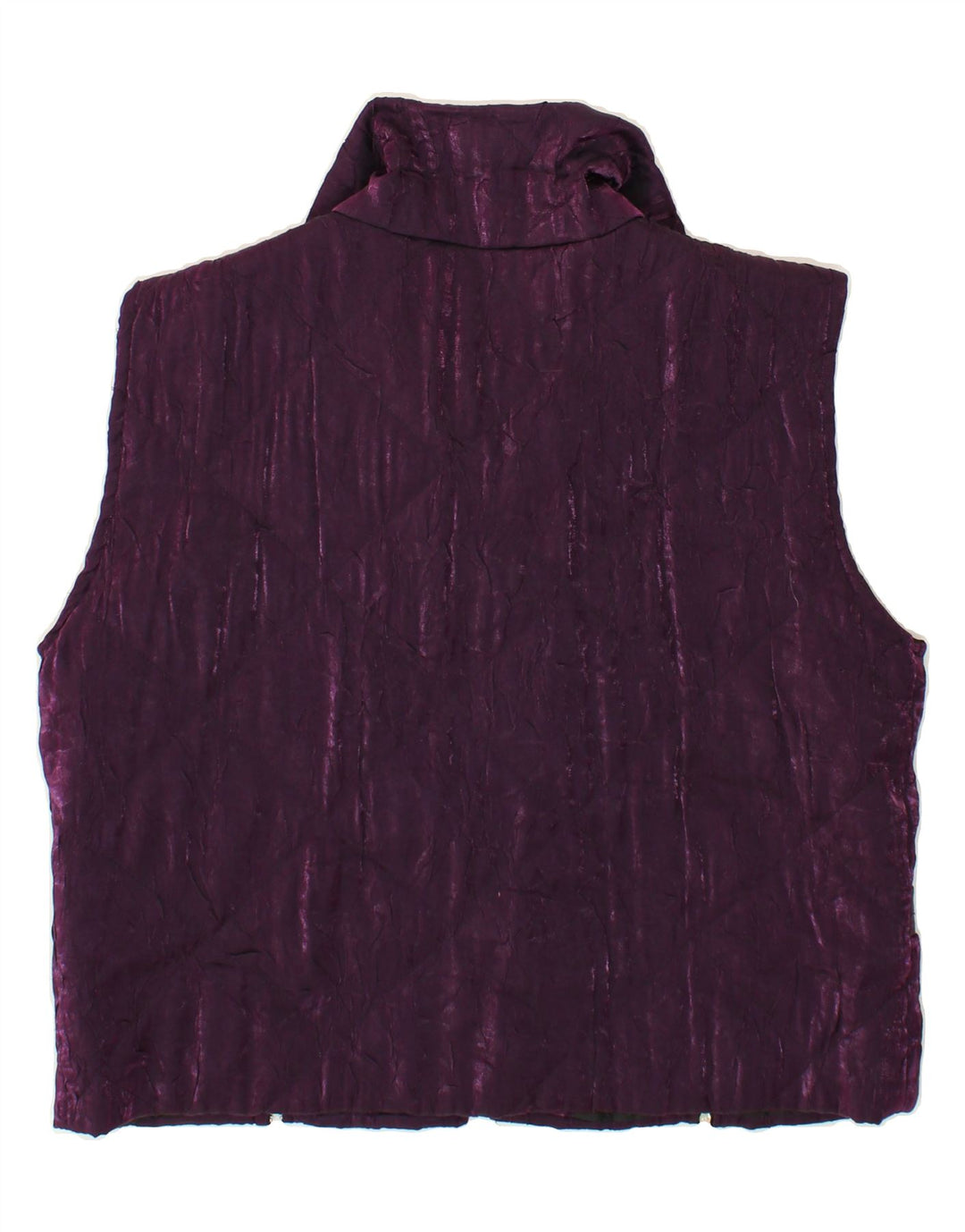 VINTAGE Womens Padded Gilet UK 16 Large Purple Vintage Vintage and Second-Hand Vintage from Messina Hembry 