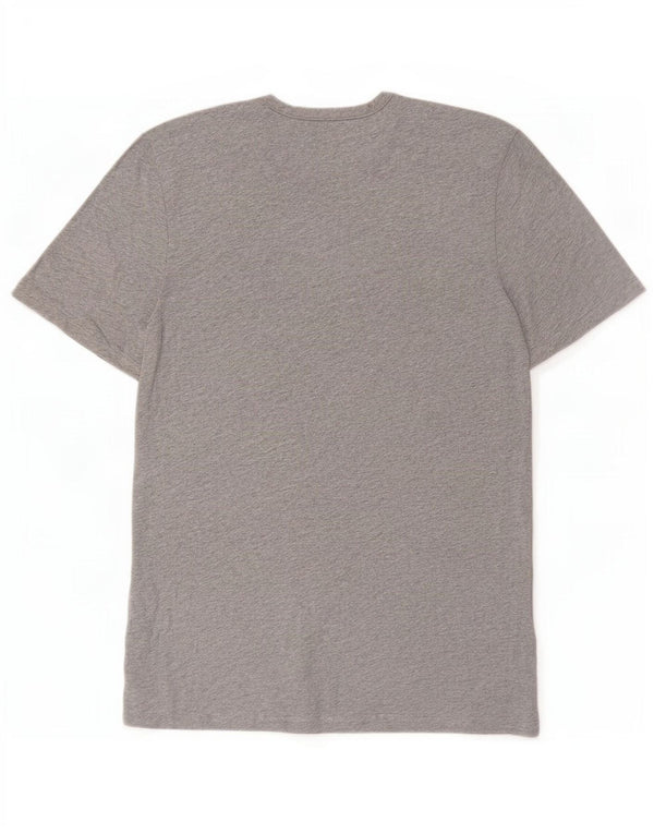 T-shirt da uomo Hugo Boss Top in cotone grigio medio