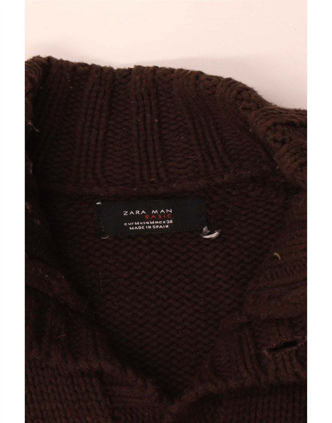 Maglione cardigan da uomo Zara Marrone medio