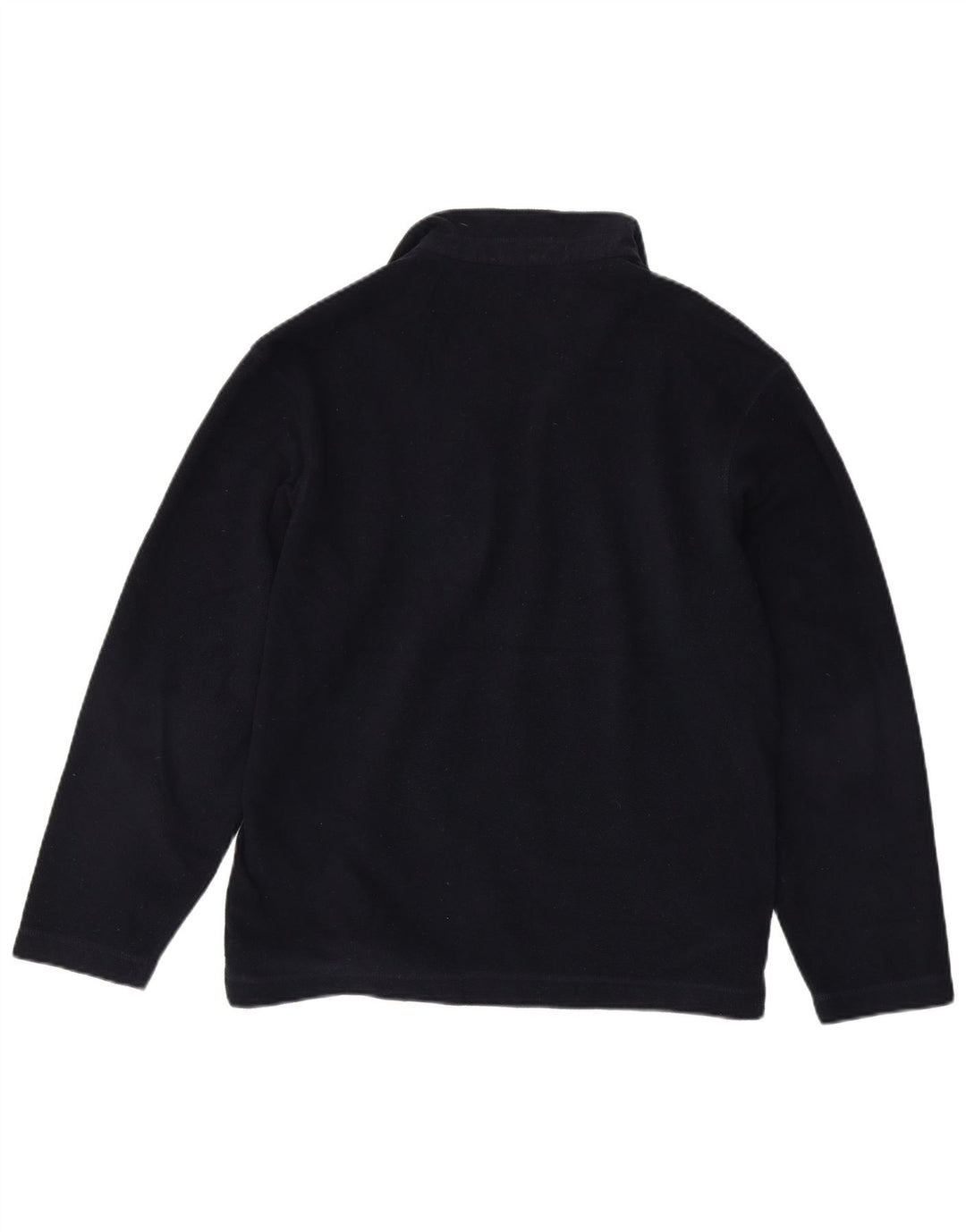 Maglione in pile da uomo Marks & Spencer con zip e collo medio in poliestere blu navy