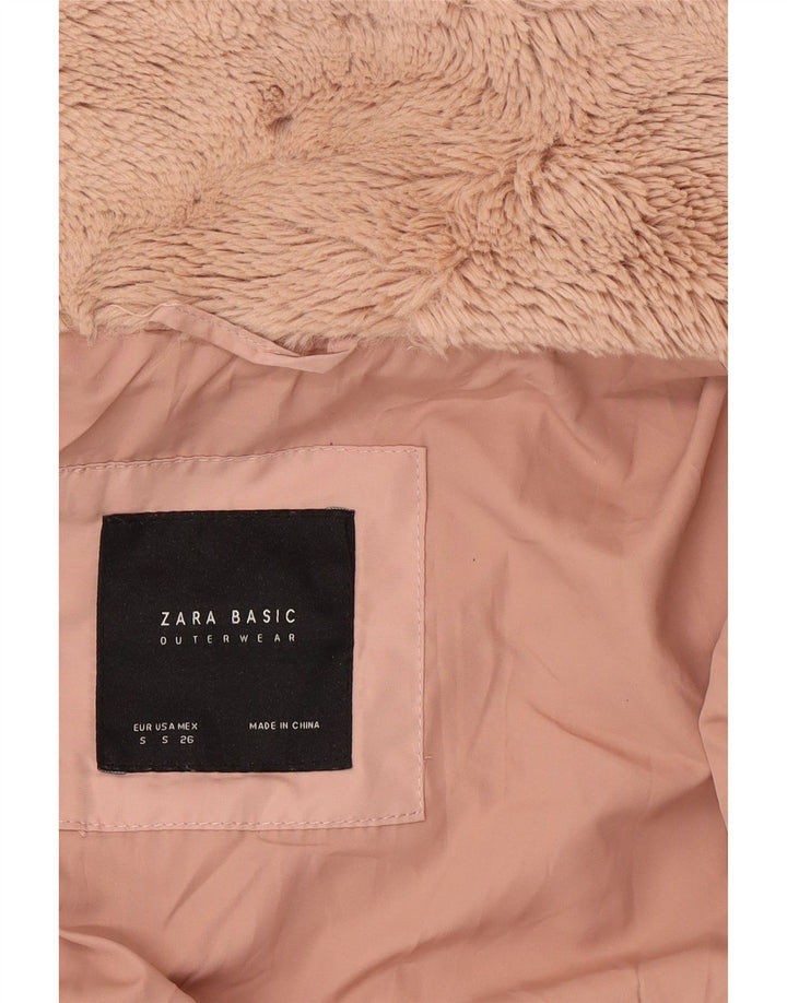 Giacca imbottita corta da donna Zara UK 10 piccola rosa