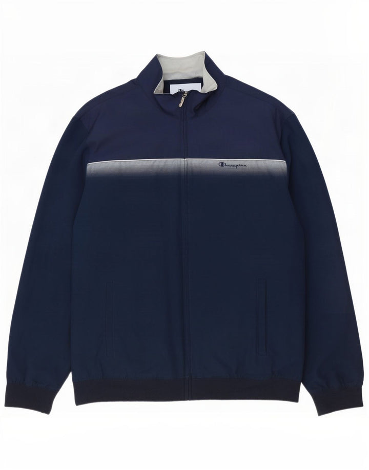 Giacca da tuta da uomo Champion 2XL Poliestere color block blu navy