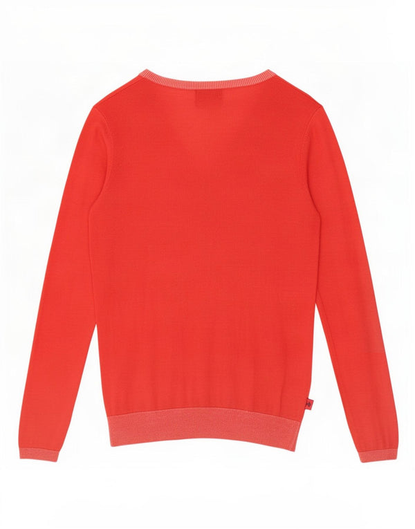 Maglione cardigan da donna Kappa UK 12 rosso medio in viscosa