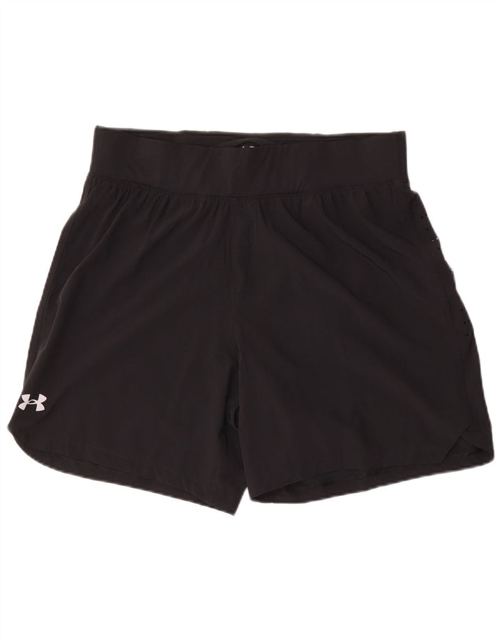 Pantaloncini sportivi da uomo Under Armour grandi in poliestere nero