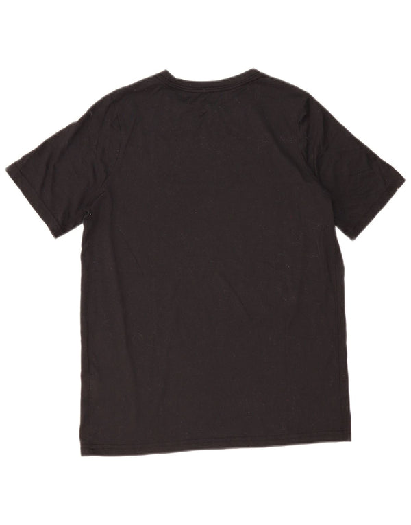 Nike Boys Dri Fit Graphic T-Shirt Top 13-14 Years XL Black Polyester