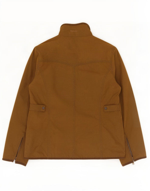 Giacca da donna in cotone cerato Barbour UK 14 grande marrone