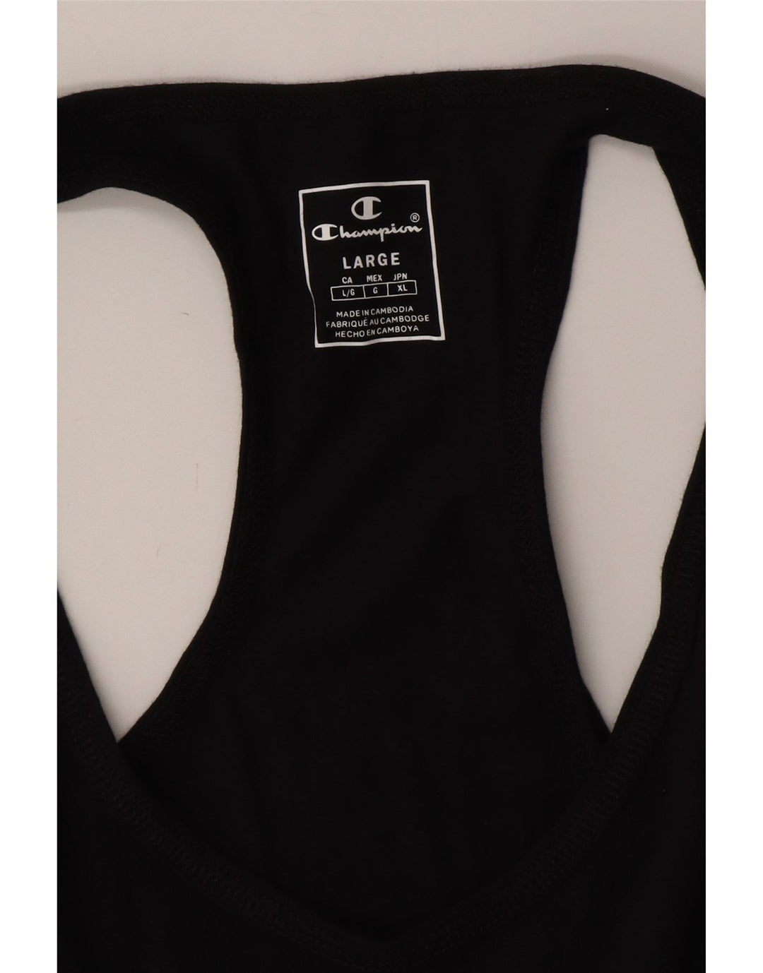 Canotta grafica da donna CHAMPION UK 14 grande nera
