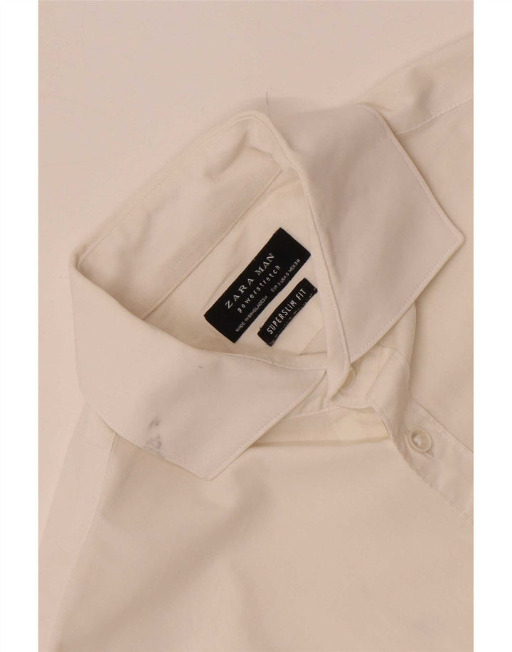 Camicia Zara da uomo super slim fit piccola bianca