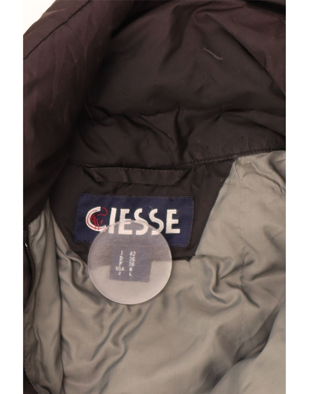 CIESSE PIUMINI Piumino Donna con Cappuccio IT 42 Medio Nero Poliestere