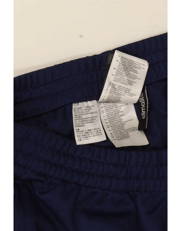 Pantaloni da tuta Adidas Climalite da uomo piccoli in poliestere blu navy