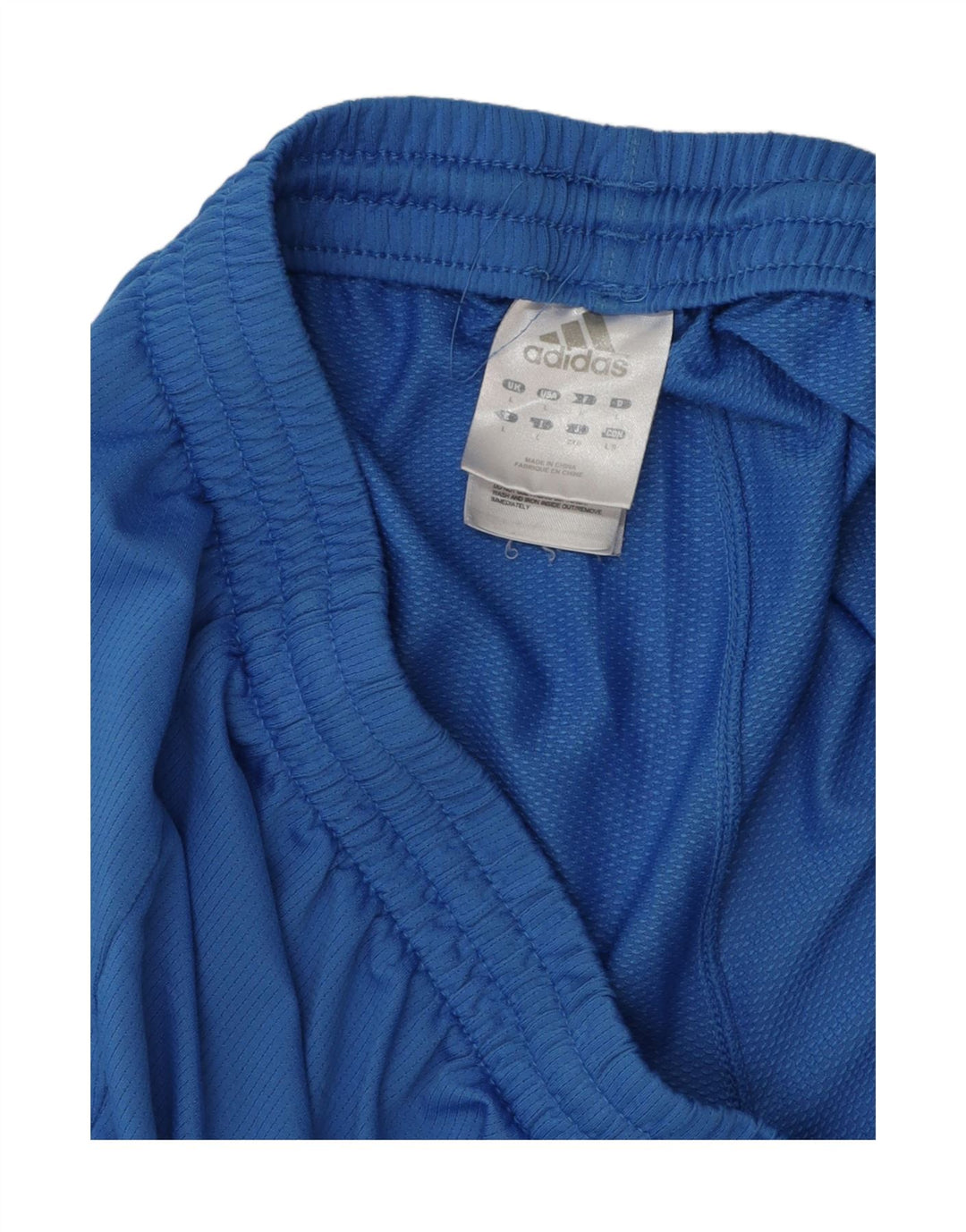 Pantaloncini sportivi grafici da uomo Adidas grandi in poliestere blu