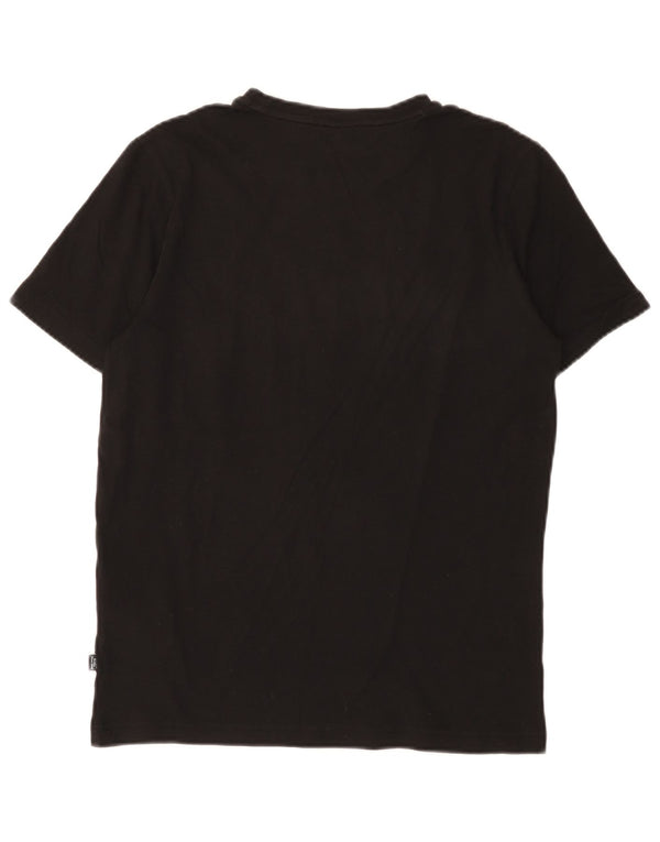T-shirt grafica da uomo Puma Top Small in cotone nero