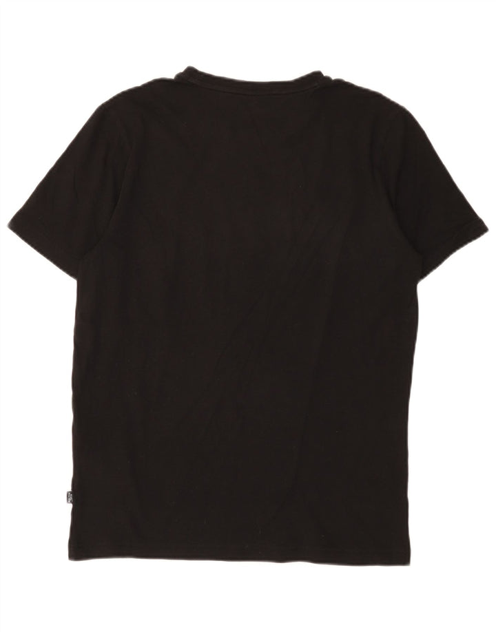 T-shirt grafica da uomo Puma Top Small in cotone nero