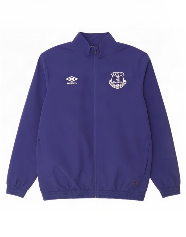 Umbro Uomo Everton F.C. Giacca da tuta grande color block blu navy