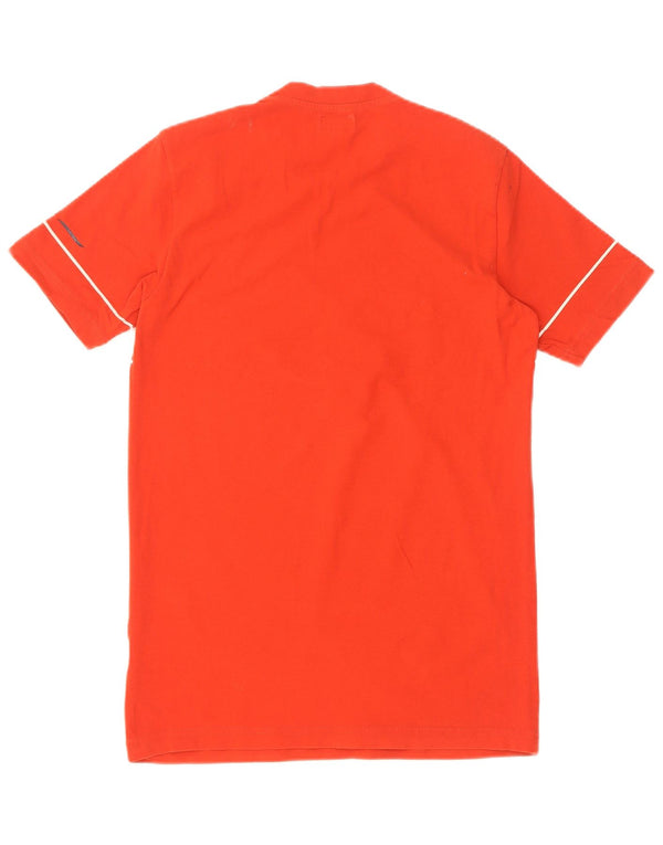 T-shirt grafica da donna Armani Jeans Top UK 14 grande rossa