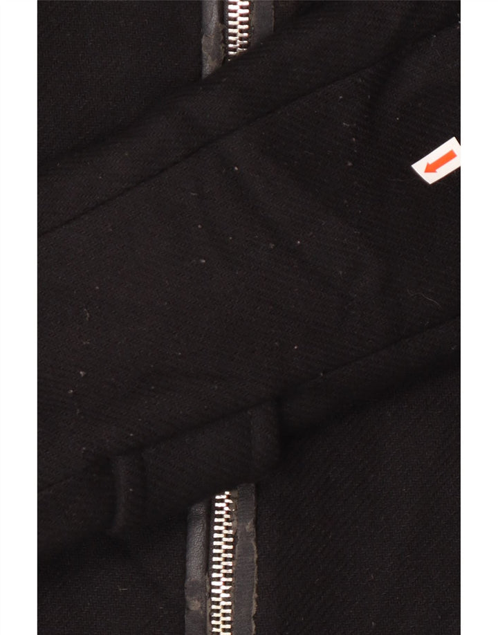 Giacca a vento con cappuccio da donna Zara UK 14 poliestere nero medio