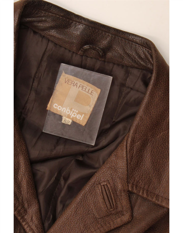 Giacca Pelle Uomo Conbipel IT 52 Large Pelle Marrone