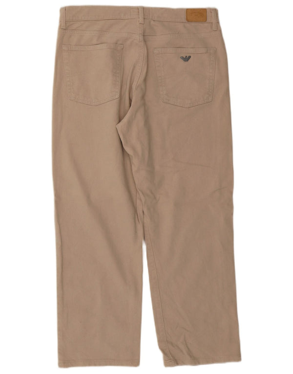 Pantaloni casual dritti da uomo Armani W36 L27 Beige