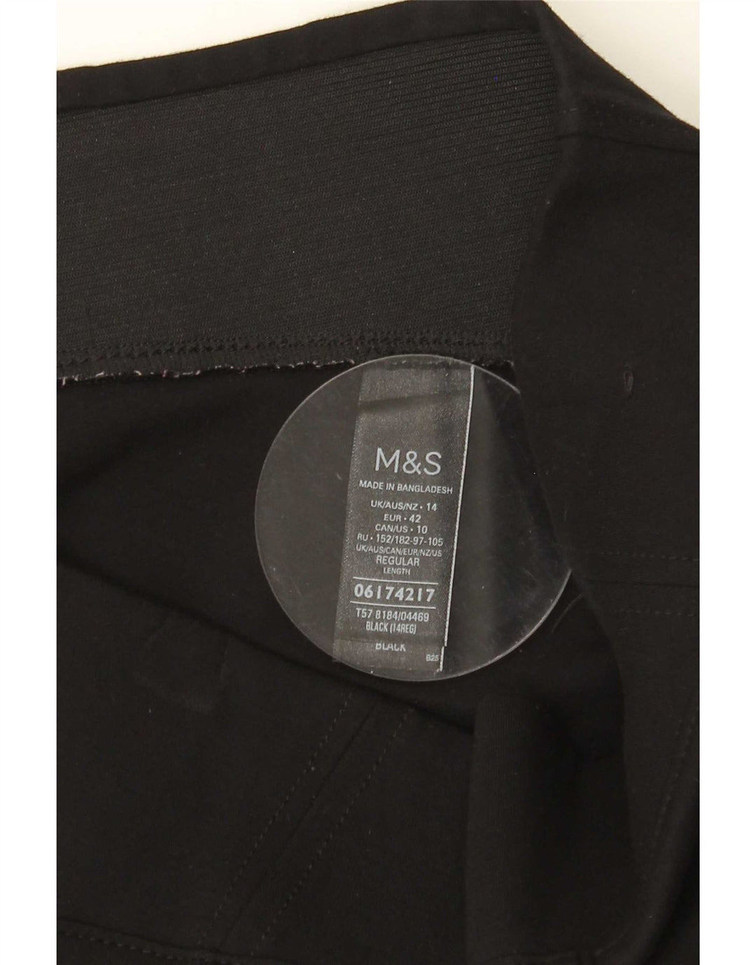 Leggings da donna Marks & Spencer UK 14 Large in viscosa nera